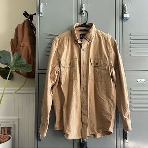 Carhartt Men's Loose Fit Midweight Chambray Long-Sleeve Shirt size M pinstripe